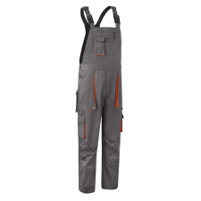 Coverguard Nadrág Paddock II kertész gumis vállpánt oldalgombos szürke/narancs 6XL munkaruha