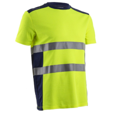 Coverguard Nekki - HI-VIZ fluo rövid ujjú póló (sárga/tengerészkék, M) láthatósági ruházat