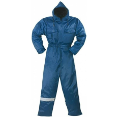 Coverguard Overál Beaver -45°C-ig hőszigetelő bélés Fluo csík hat zseb kék M