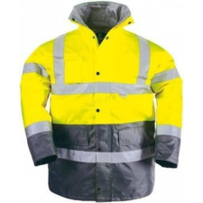 Coverguard Télikabát Hi-Viz Fluo melegbélés vízhatlan fényvisszaverõ szürke/sárga 3XL láthatósági ruházat