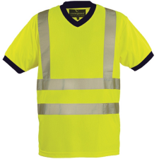 Coverguard Yard v-nyakú Fluo póló (HV sárga, XXL) munkaruha