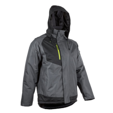 Coverguard YUZU SZÜRKE-FEKETE RIPSTOP TÉLI KABÁT KAPUCNIVAL (szürke*, L)