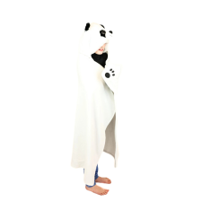 Cozy Noxxiez panda kapucnis meleg takaró mancsmintás zsebekkel plüssfigura