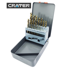 CRATER fémcsigafúró készlet 1-10mm 19r. hss-e d338 cobalt fúrószár