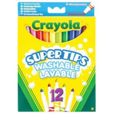 Crayola : 12 darabos vékony filctoll készlet kreatív és készségfejlesztő