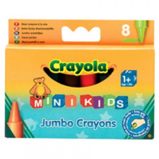 Crayola Mini Kids - 8 db tömzsi viaszkréta kreatív és készségfejlesztő