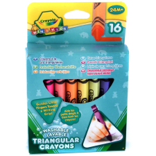 Crayola Mini Kids: Háromszög tömzsi viaszkréták - 16 db kreatív és készségfejlesztő