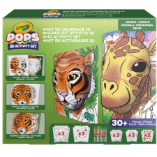 Crayola POPs: 3D megakészlet – Dzsungel (04-25959 (C04-2595) kreatív és készségfejlesztő