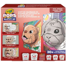 Crayola POPs: 3D megakészlet – Kisállatok (04-2594) (C04-2594) kreatív és készségfejlesztő