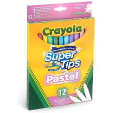 Crayola Super Tips pasztell filctoll készlet - Vegyes színek (12 db / csomag) filctoll, marker