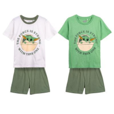CRD Csillagok háborúja rövid pizsama Baby Joda mintával - zöld - 116