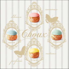 Cream Puffs papírszalvéta 33x33cm, 20db-os konyhai eszköz