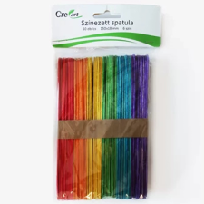 CreArt Spatula 150x18mm színes 50db/csom dekorációs kellék
