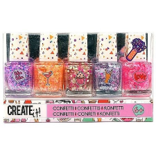 Create it! Konfetti körömlakk 5 db /csomag (38488) körömlakk