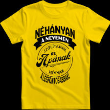 Createyou A legfontosabbak apának hívnak - Férfi - Sárga - 3XL férfi póló