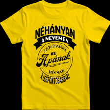 Createyou A legfontosabbak apának hívnak - Férfi - Sárga - XL férfi póló