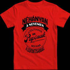 Createyou A legfontosabbak papónak hívnak - Férfi - Piros - 2XL