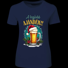 Createyou A legjobb ajándék! - Női - Sötétkék - M női póló