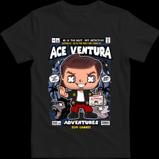 Createyou Ace Ventura - Férfi - Fekete - 3XL