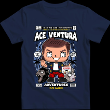 Createyou Ace Ventura - Férfi - Sötétkék - S férfi póló