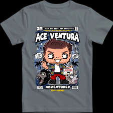 Createyou Ace Ventura - Férfi - Szürke - 2XL férfi póló
