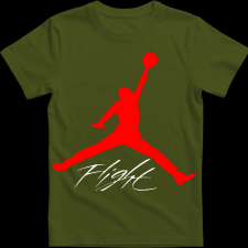 Createyou Air Jordan logo - Férfi - Sötétzöld - S férfi póló
