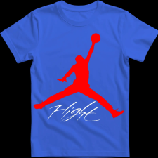 Createyou Air Jordan logo - Gyermek - Királykék - XL gyerek póló