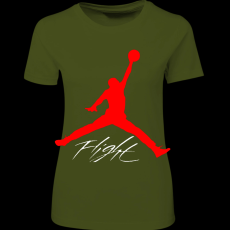 Createyou Air Jordan logo - Női - Sötétzöld - S