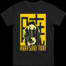 Createyou AKATSUKI TOBI - Gyermek - Fekete - XS gyerek póló