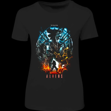 Createyou Aliens - Női - Fekete - XL női póló