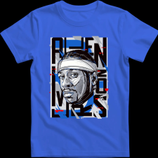 Createyou Allen Iverson - Férfi - Királykék - 3XL férfi póló