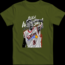 Createyou Allen Iverson.. - Férfi - Sötétzöld - XL férfi póló