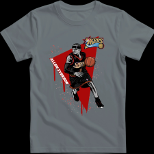 Createyou Allen Iverson Sixers - Férfi - Szürke - 2XL férfi póló
