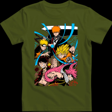 Createyou Anime legendák - Férfi - Sötétzöld - 3XL