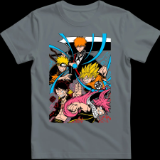 Createyou Anime legendák - Férfi - Szürke - 3XL férfi póló