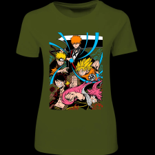 Createyou Anime legendák - Női - Sötétzöld - 2XL női póló