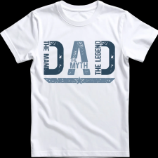 Createyou Apa-DAD - Férfi , Fehér , M férfi póló