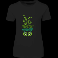 Createyou Baba nyuszi - Női , Fekete , 2XL