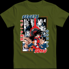 Createyou Bleach Zaraki Bankai - Férfi - Sötétzöld - S férfi póló