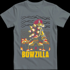 Createyou Bowzilla - Gyermek - Szürke - XL gyerek póló