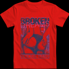 Createyou Broken Dreams - Férfi - Piros - L