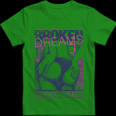 Createyou Broken Dreams - Férfi - Zöld - 3XL