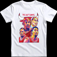 Createyou CHICAGO BULLS (The Last Dance) - Férfi - Fehér - L férfi póló