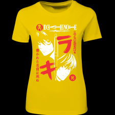 Createyou DEATH NOTE 3 - Női - Sárga - XL női póló