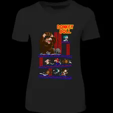 Createyou Donkey Ball - Női - Fekete - XL női póló