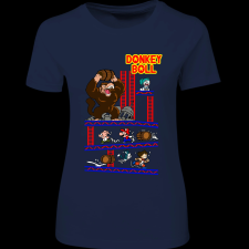 Createyou Donkey Ball - Női - Sötétkék - M női póló