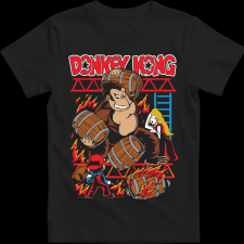 Createyou Donkey Kong - Férfi - Fekete - 2XL férfi póló