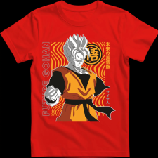 Createyou Drago nBall Son Gohan - Férfi - Piros - 3XL férfi póló