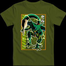 Createyou Dragon Ball Cell - Férfi - Sötétzöld - S