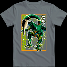 Createyou Dragon Ball Cell - Férfi - Szürke - XL férfi póló